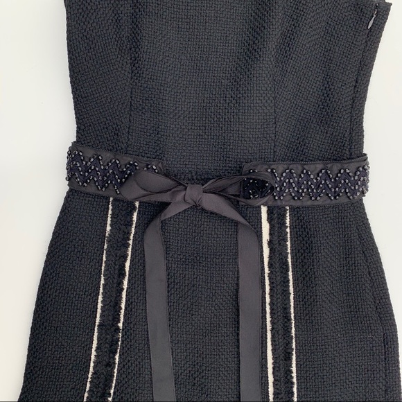 PRADA Virgin Wool Sheath Dress | Black Size 2 - Picture 8 of 16